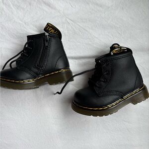 Baby Doc Martens Black Leather Boots